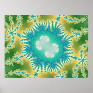 Pôster Água-viva azul (Impressão)