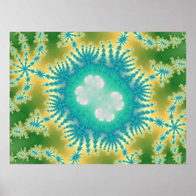 Pôster Água-viva azul (Impressão) (Frente)