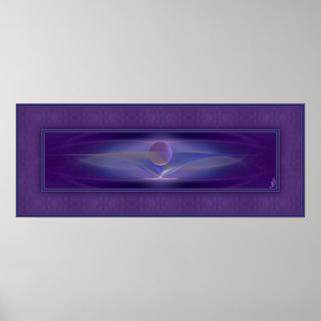 Pôster Aguardando Abstrato Art (Frente)