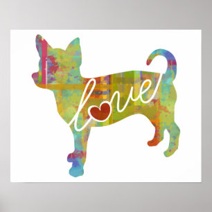 Pôster Aguarela da chihuahua