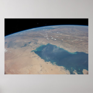 Poster Águas Azuis Tropicais Do Golfo Persa.