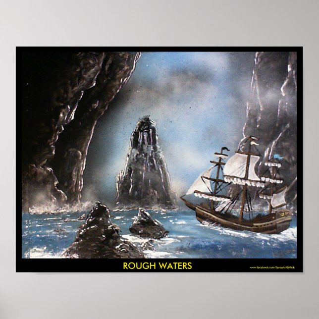 Pôster Águas em bruto (Frente)