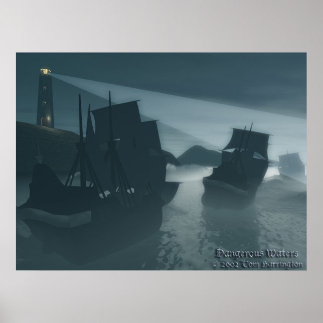 Poster Águas Perigosas (Frente)