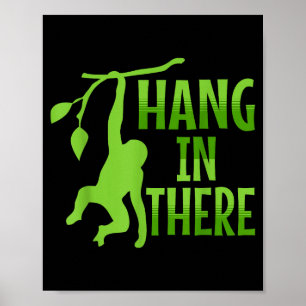 Poster Aguente Macaco Motivacional Pun _1