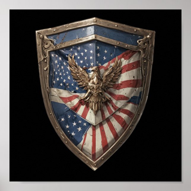 Poster Águia Americana da Liberdade (Frente)