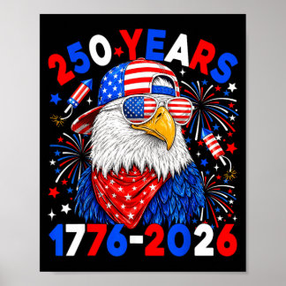 Poster Águia de 250 Anos Aniversário de 250 Anos 4 de Jul