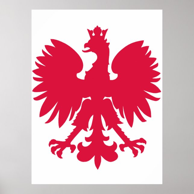 Poster Águia do Brasão de Armas Polonês (Frente)