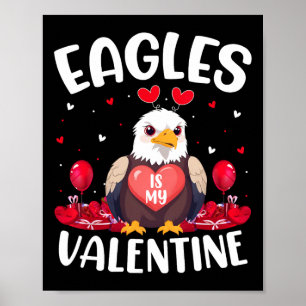 Poster Águia é meu amor de São Valentim Corações Águia Pá