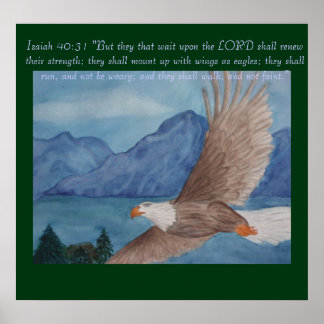 Poster Águia em chamas