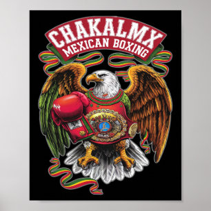 Poster Águia mexicana in a box - Boxeo Mexicano