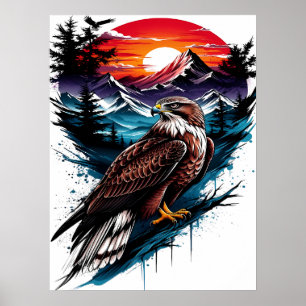 Poster Águia na montanha