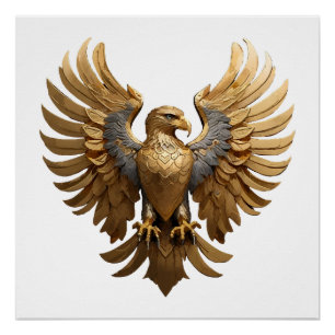 Pôster Águia Ouro
