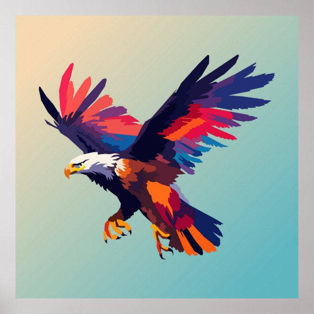 Poster Águia voadora (Frente)