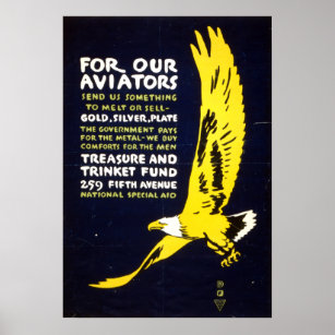 Poster Águia Voadora da Segunda Guerra Mundial