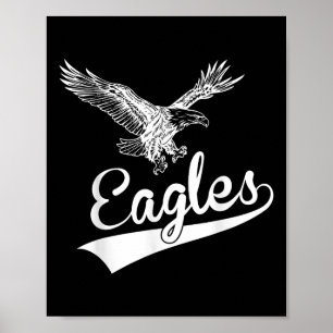 Poster Águias Antigas Voando Pássaro Inspirador