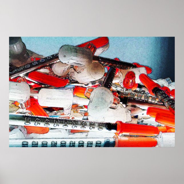 Pôster Agulhas médicas (Frente)