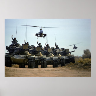 Pôster AH-1 Cobras e M60 Pattons