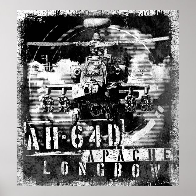 Poster AH-64D Apache Longbow (Frente)
