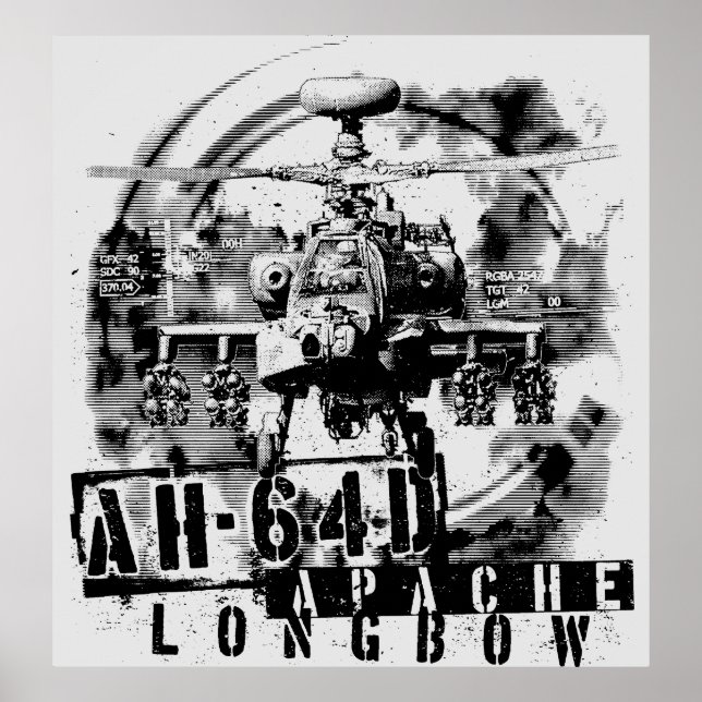 Poster AH-64D Apache Longbow (Frente)