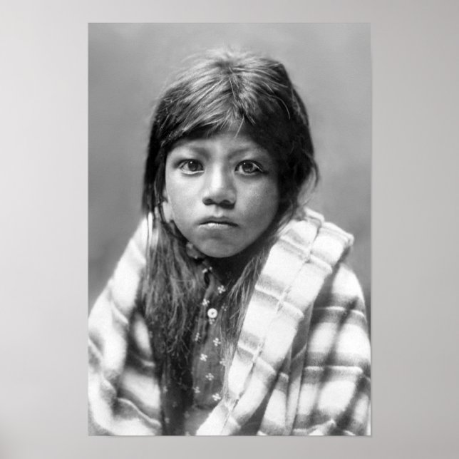 Poster Ah Chee Lo (Native American Girl) (Frente)