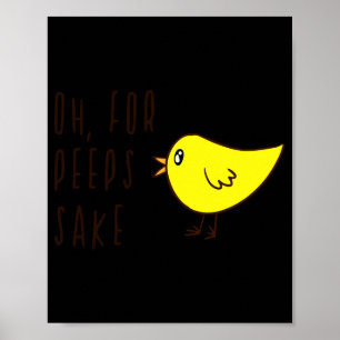 Poster Ah Pelo Amor Adorável Frango Adorável De Páscoa En