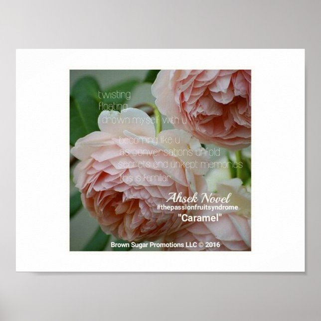 Pôster Ahsek Novel Caramel Poem por Ahsek Novel (Frente)