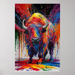 Poster AI Buffalo Art