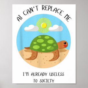Poster Ai não pode me substituir, eu já estou inútil para