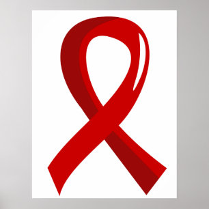 Pôster AIDS Red Ribbon 3