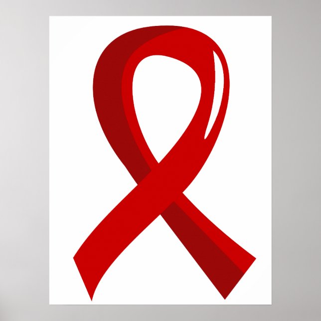 Pôster AIDS Red Ribbon 3 (Frente)