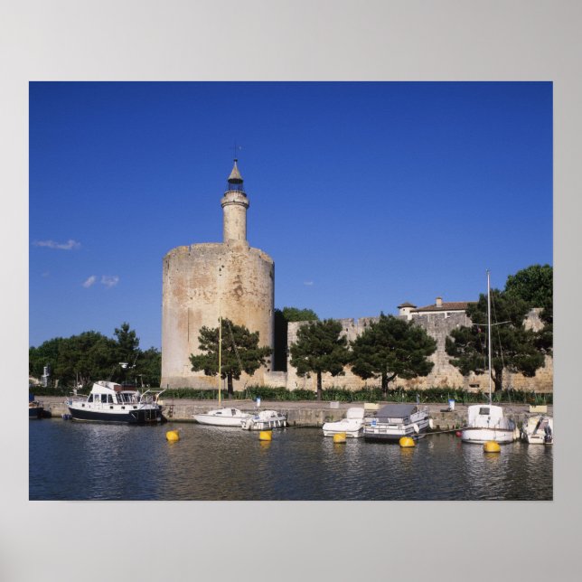 Poster Aigues Mortes, Canal de Rhône e Sète, Gard, (Frente)