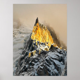 Poster Aiguille des Deux Aigles Sunrise, Chamonix