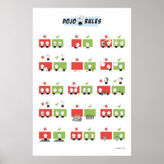 Poster Aikido - Regras Dojo