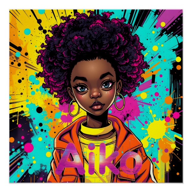 Pôster AiKo Grunge Gráfico #1 (Frente)