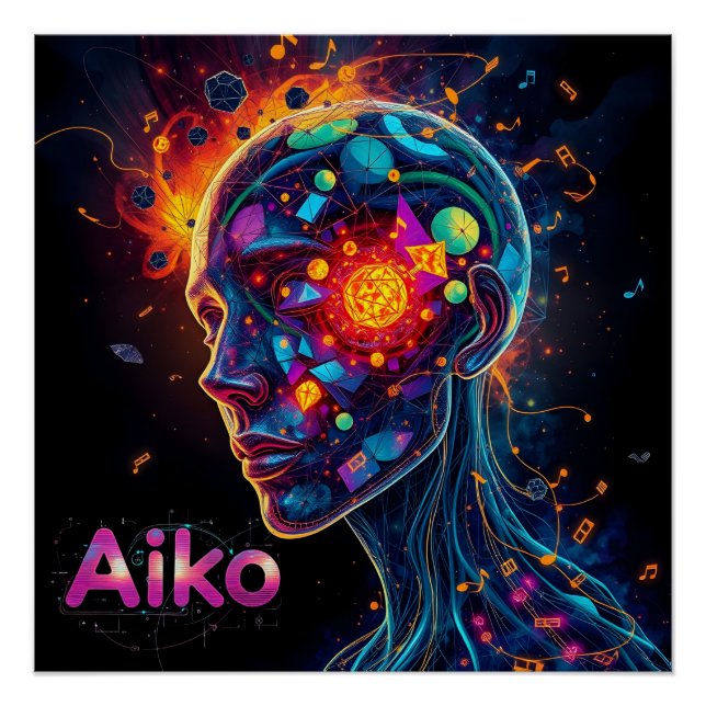 Pôster AiKo Grunge Gráfico #4 (Frente)