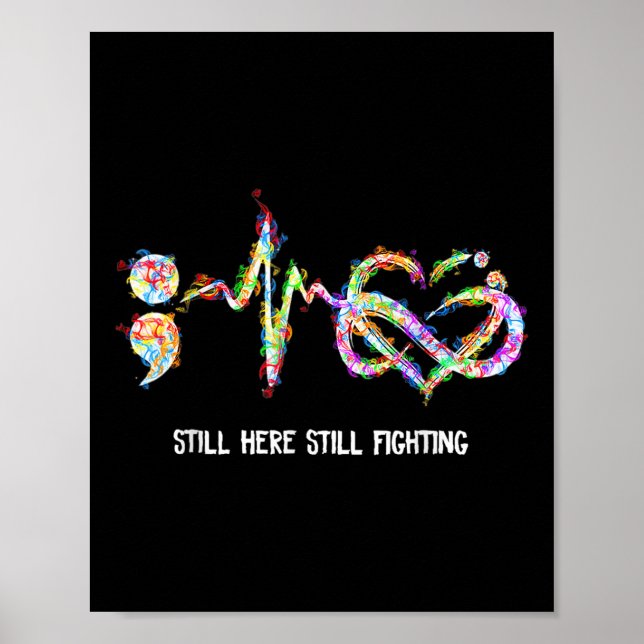 Poster Ainda Aqui, Combatendo A Prevenção De Suicídio (Frente)