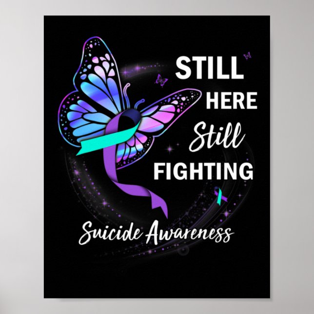 Poster Ainda Aqui, Combatendo A Prevenção De Suicídio (Frente)