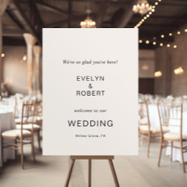 Poster Ainda bem que estás aqui, Casamento Minimalista.