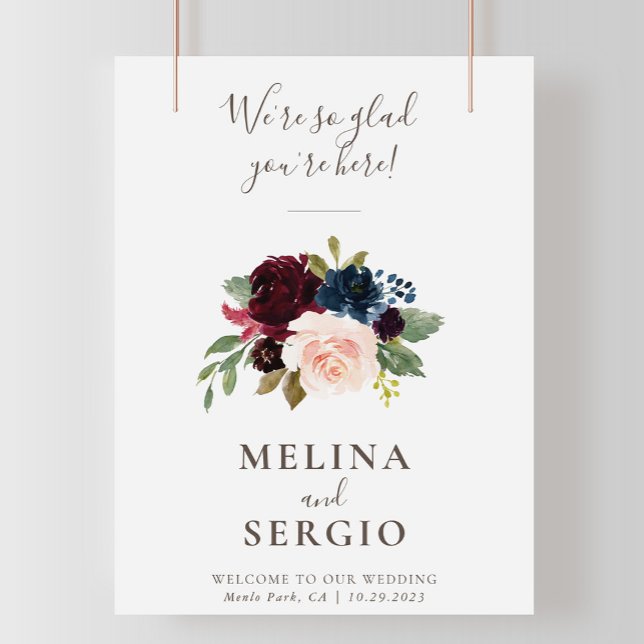 Poster Ainda bem que estás aqui, de boas-vindas ao casame (Criador carregado)