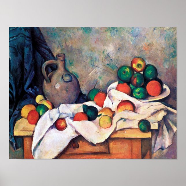 Poster Ainda com Frutas, Paul Cezanne (Frente)