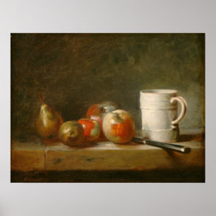 Poster Ainda com Mug - Jean-Siméon Chardin Fine Art