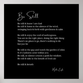 Poster Ainda conheço poesia poesia, arte preta de parede