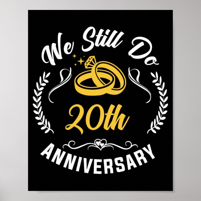 Poster Ainda Fazemos 20 Anos De Casamento De 20 Casal (Frente)