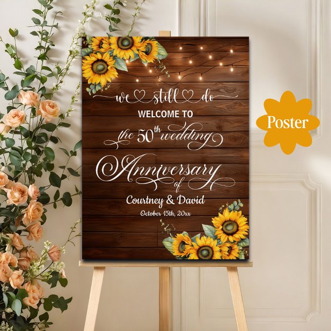 Poster Ainda fazemos 50ª Luzes de Cordas de Aniversário d (Criador carregado)