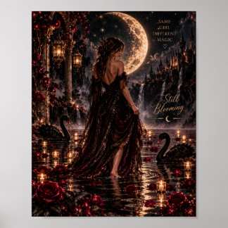 Poster Ainda Florescendo | Deusa Gótica ao Luar