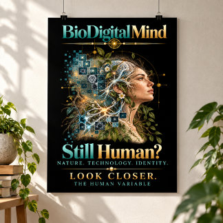 Poster Ainda Humano? A Variável Humana — BioDigital Mind