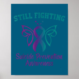 Poster Ainda Lutando Contra a Prevenção do Suicídio Borbo