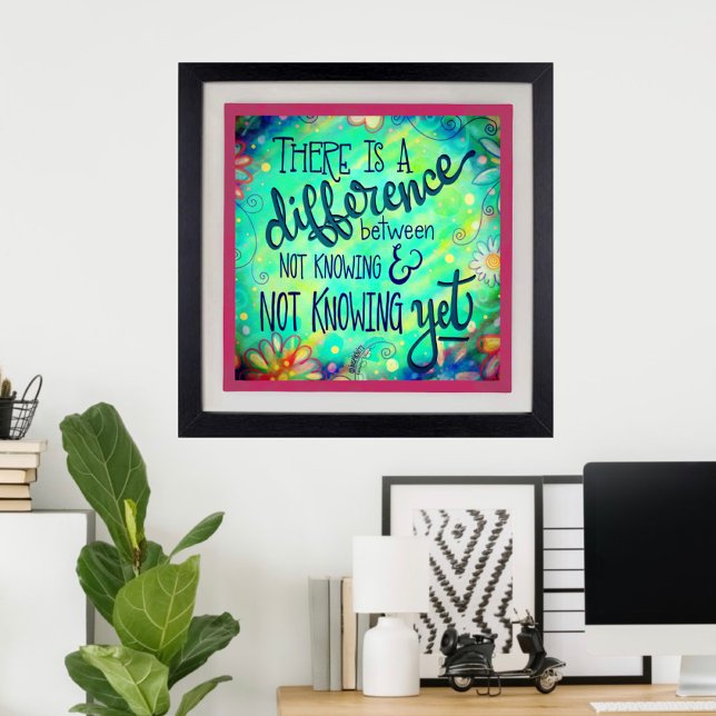 Poster Ainda Não Sei Inspirador Inspirividade de Cotação (Criador carregado)