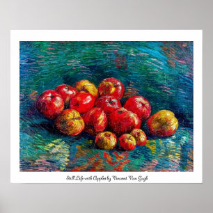Poster Ainda vida com as maçãs por Vincent van Gogh