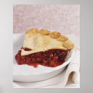 Poster Ainda vida com uma torta da cereja